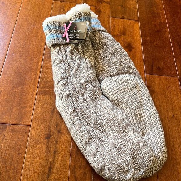 New Cuddl Duds Sherpa Lined Lounge Socks - Picture 1 of 7